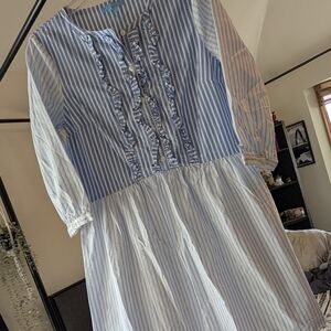 Draper James Blue and White Striped Garment